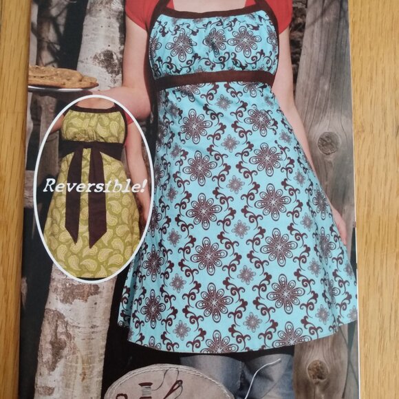 Reversible Apron Sewing Pattern UNCUT Baking Cooking Kitchen - Picture 7 of 9